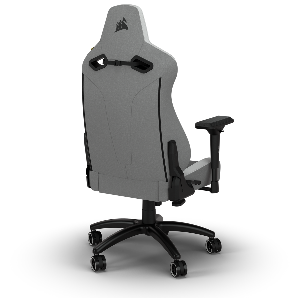 CORSAIR TC200 Fabric Gaming Chair - Standard Fit - Light Grey / White