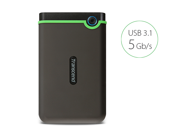 Transcend StoreJet 25M3C - 2TB USB-C - Rugged HDD